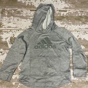 Adidas Girls Hoodie Grey